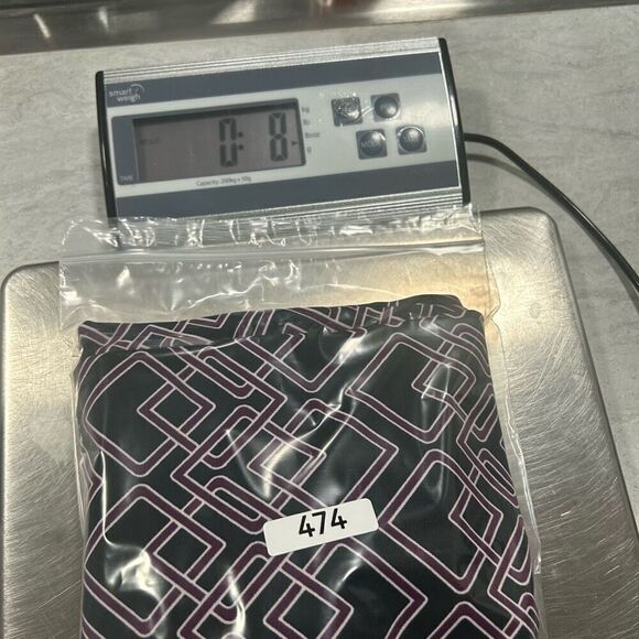 Perseption Women's 2X Multicolor Purple Geometric Blouse 3/4 Sleeve Boat Neck - Picture 12 of 12